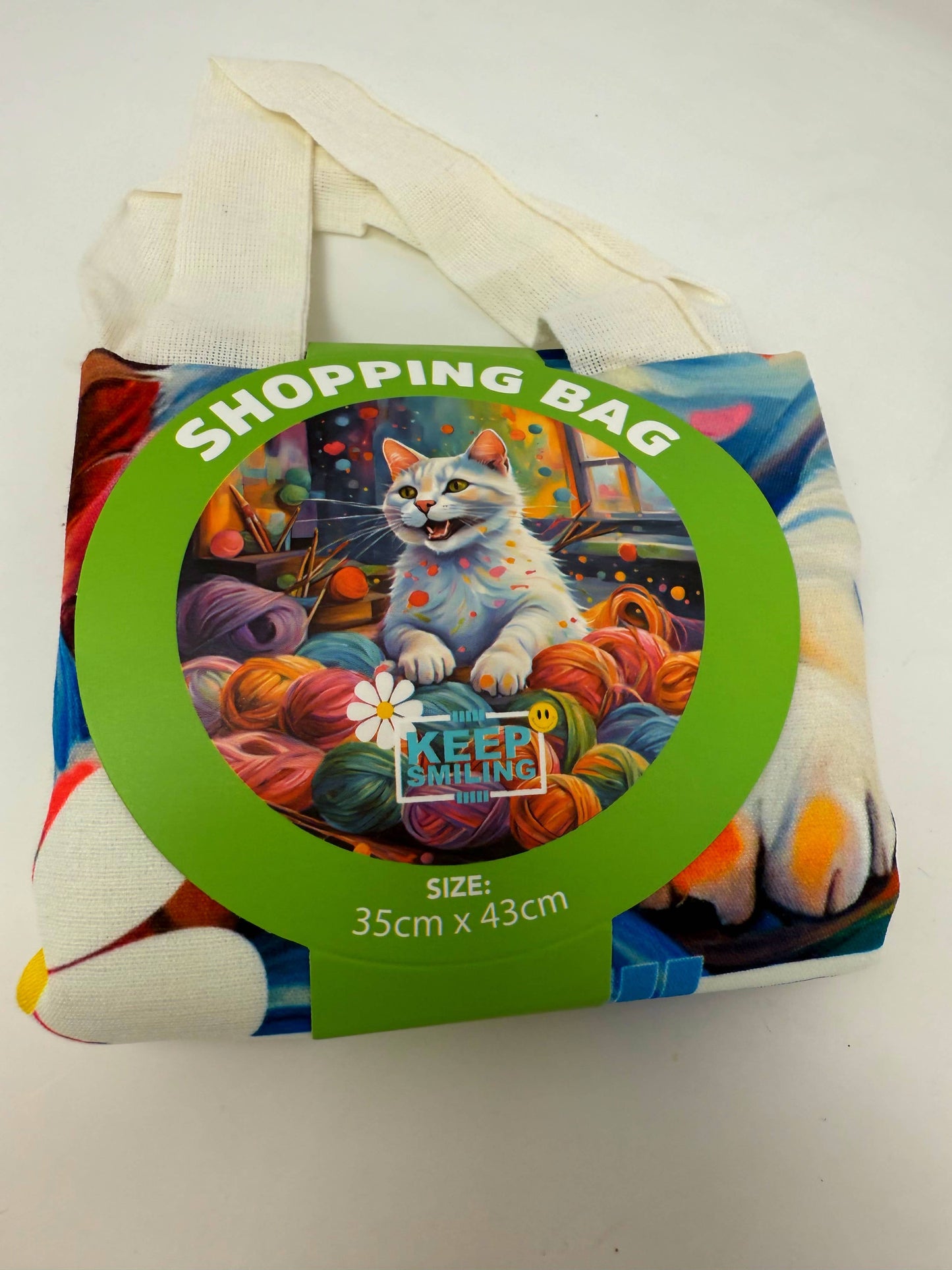 Cat Design Shopping Bag