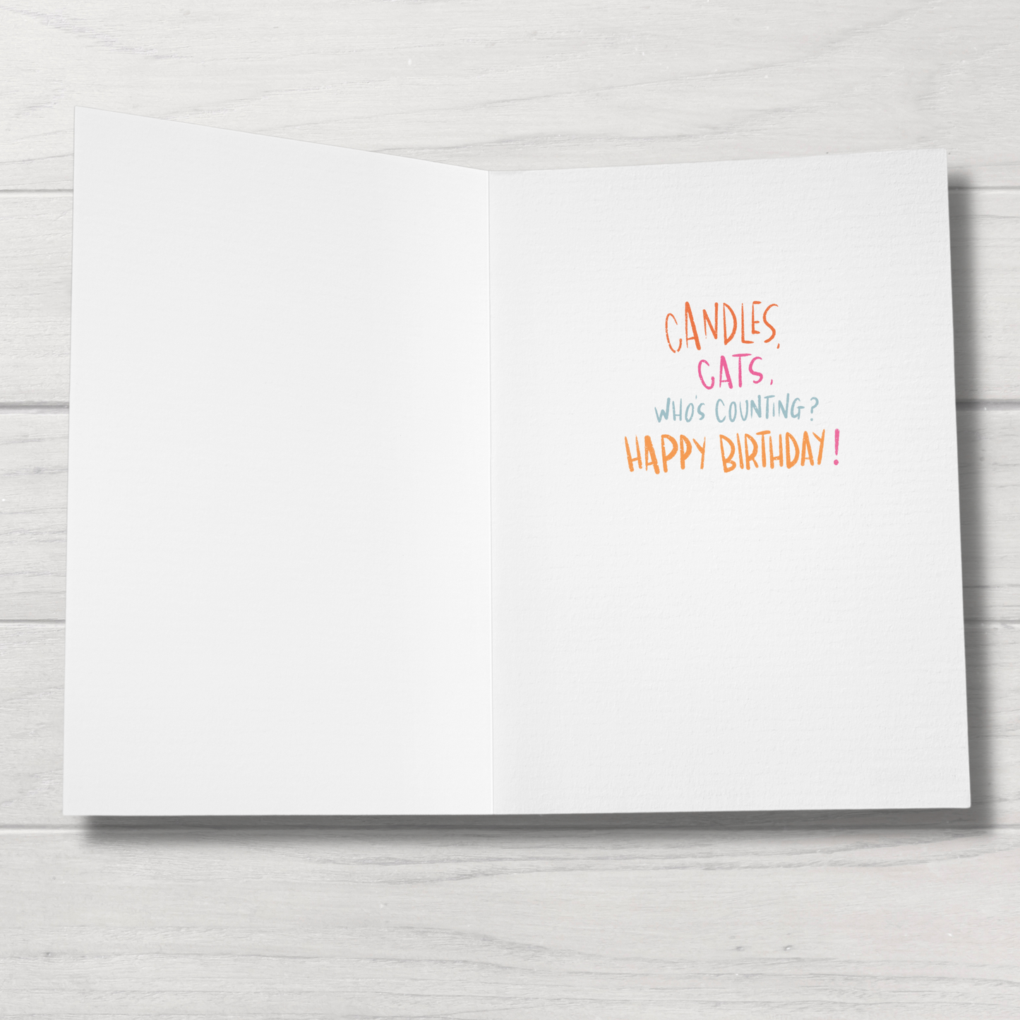 Cat Birthday Card | Funny Cat Greeting Card | Lost Count