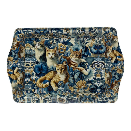 Cat Design Decorative Metal Trays