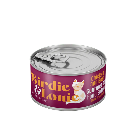 Birdie & Louie Pate Wet Cat Food 3oz