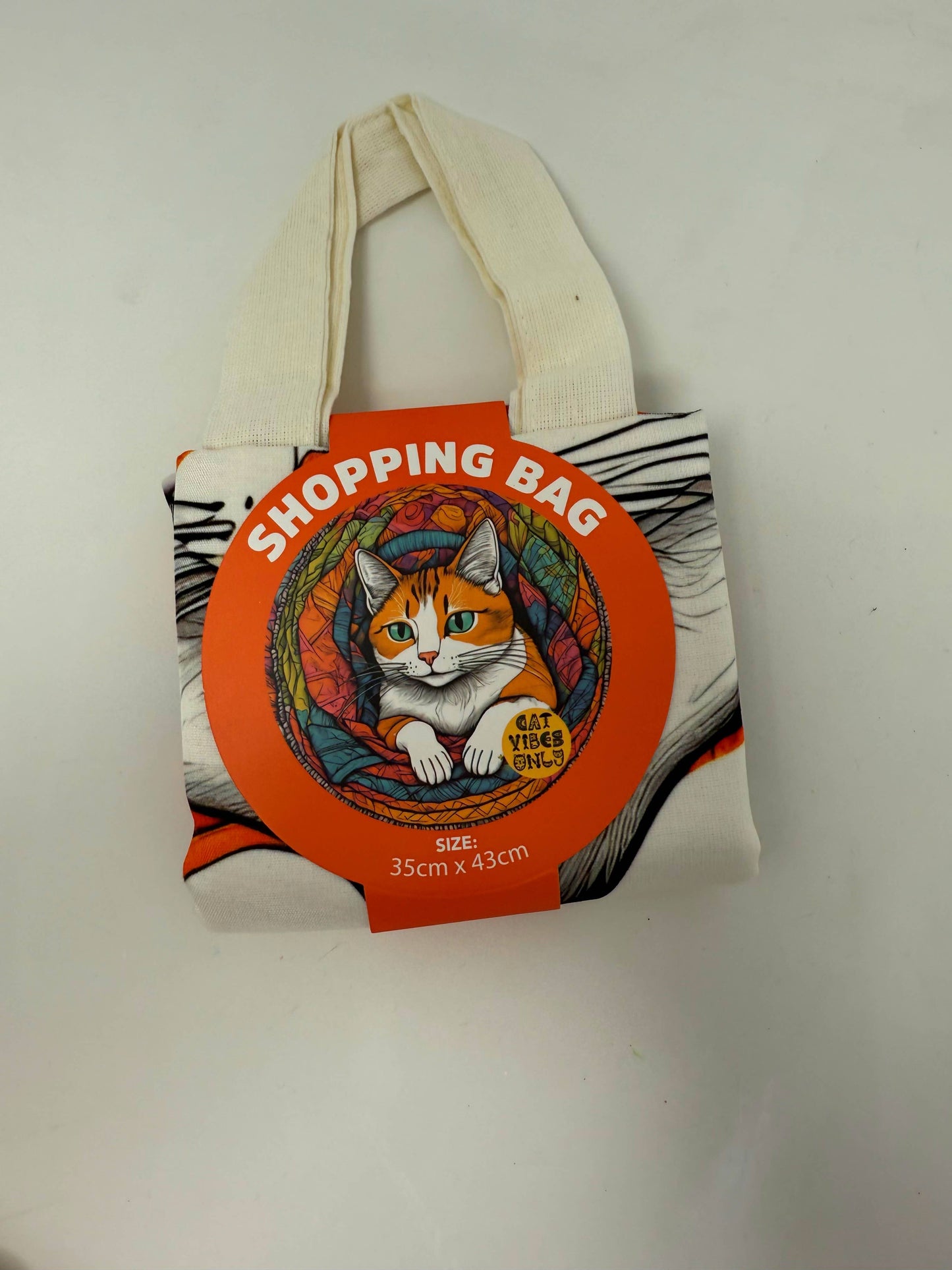 Cat Design Shopping Bag
