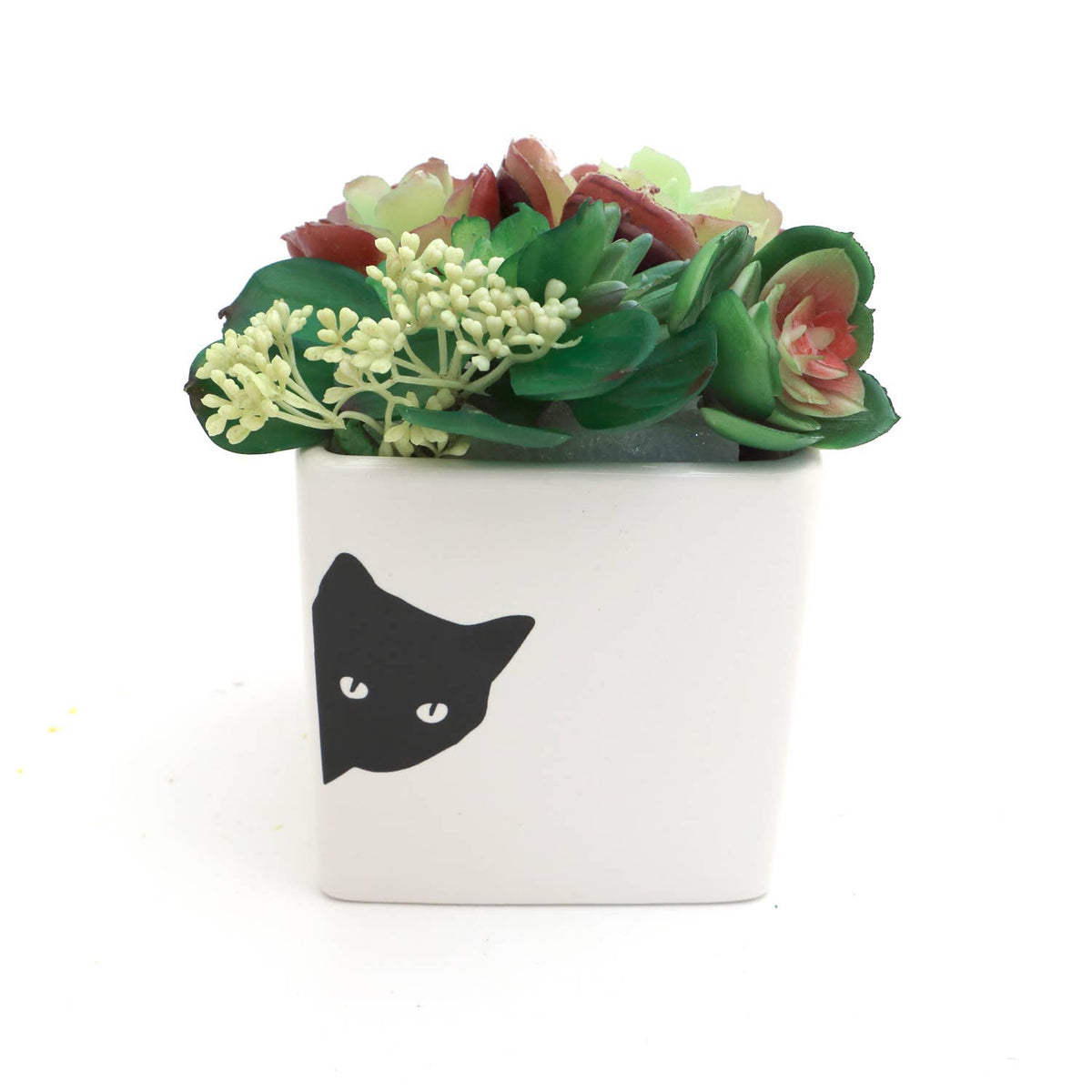 Cat planter, small indoor planter, gift for cat lover