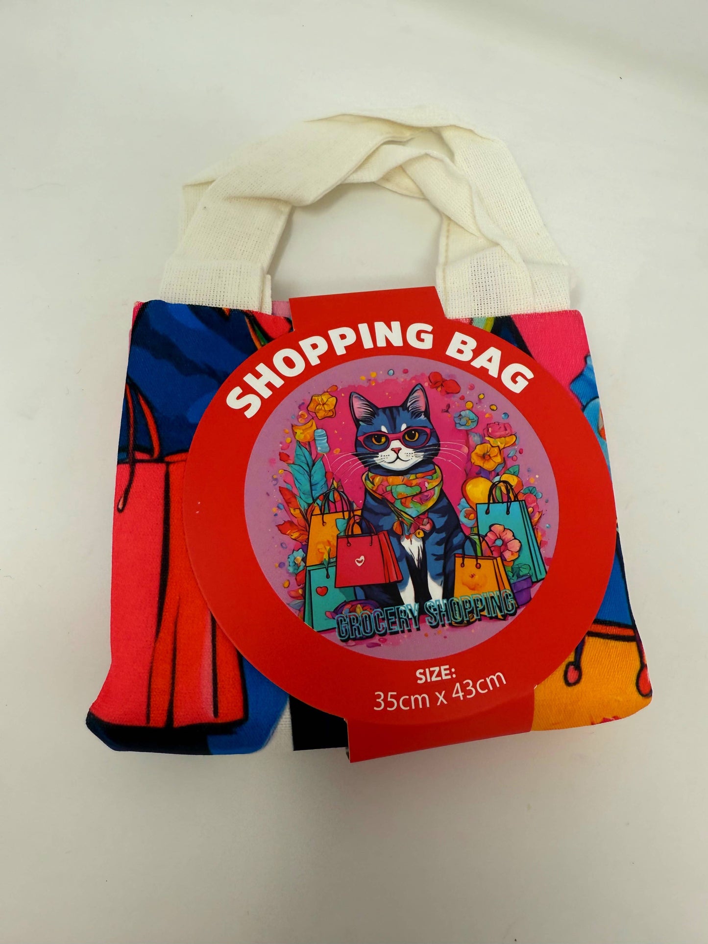 Cat Design Shopping Bag