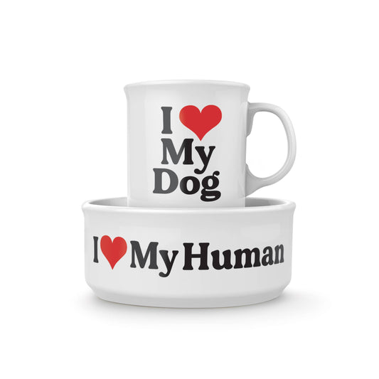 Howligans - Ceramic Mug & Dog Bowl Gift Box Set