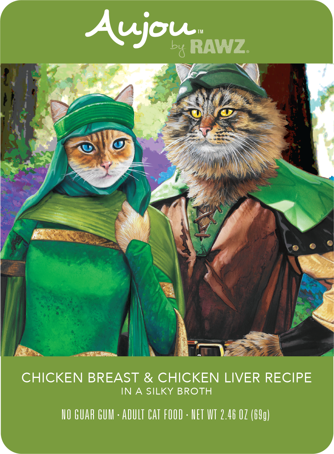 Aujou By RAWZ - Shredded Cat Food Pouches