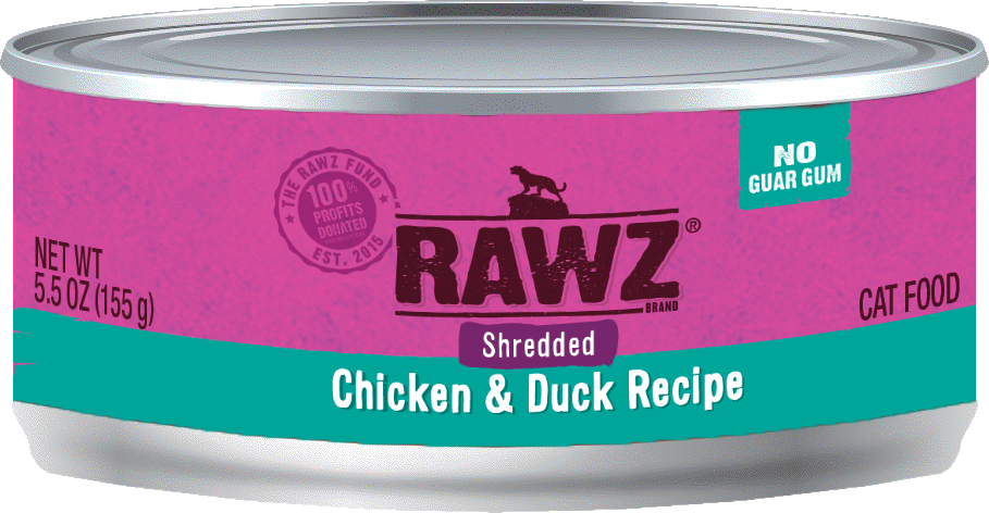 RAWZ Shredded Gum Free Cat Food ( 3oz. Cans )