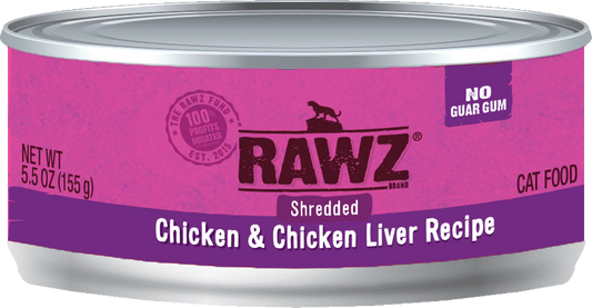 RAWZ Shredded Gum Free Cat Food ( 3oz. Cans )