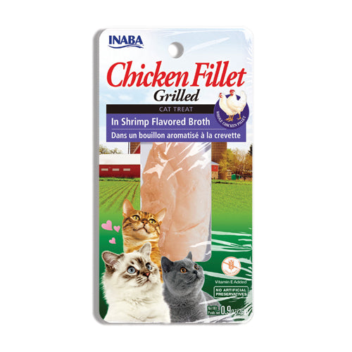 INABA - Grilled Chicken Fillet Cat Treats in Natural Broth