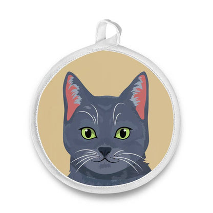 Naked Decor - Round Cat Potholders / Hot Pad