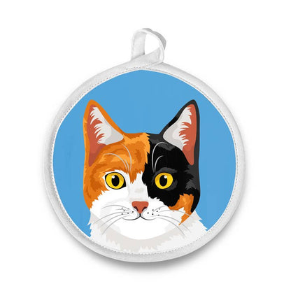 Naked Decor - Round Cat Potholders / Hot Pad