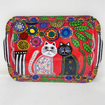 Cat Design Tray Vanity Tray