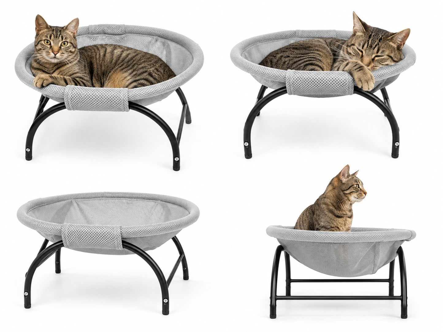PAWFECT - Elevated breathable mesh elevated cat bed lounger