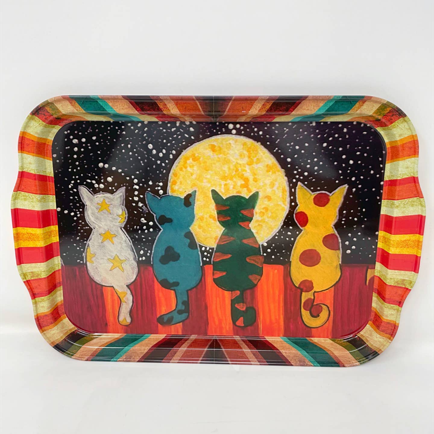 Cat Design Tray Vanity Tray