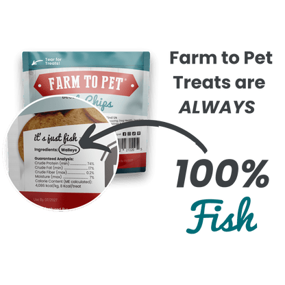 Fish Chips Healthy Dog Snack Pack (6 pieces)