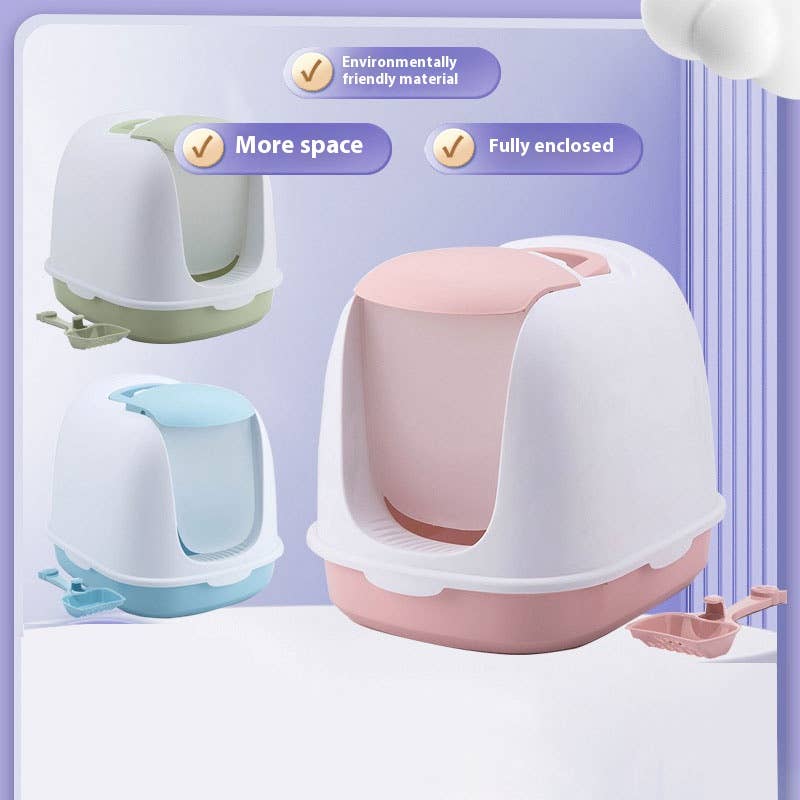 Extra-Large Enclosed Cat Litter Box, Odor Control_CWMM5240