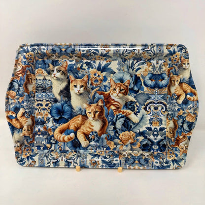 Cat Design Tray Vanity Tray