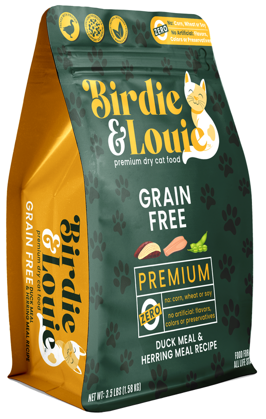 Birdie & Louie Duck Meal & Herring Meal Dry Cat Food