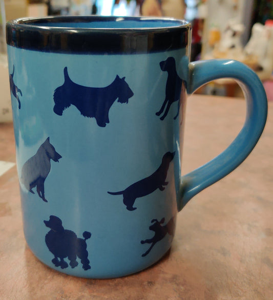 Blue Dog Silhouettes Mug - 22 oz.
