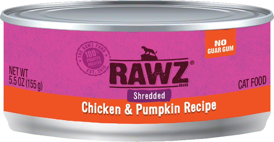 RAWZ Shredded Gum Free Cat Food ( 3oz. Cans )