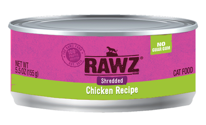 RAWZ Shredded Gum Free Cat Food ( 3oz. Cans )