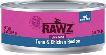 RAWZ Shredded Gum Free Cat Food ( 3oz. Cans )