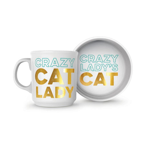 Howligans - Ceramic Mug & Cat Bowl Gift Box Set